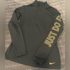 Nike Black Dri-FIT Shirt with Gold Print